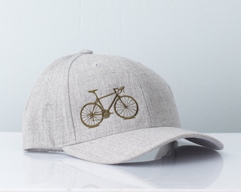 Bicycle Grey Melange Cap- Grey with Olive