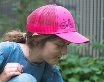 Bicycle Embroidered Youth Snapback Baseball Cap