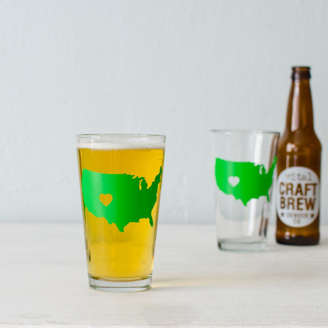 Colorado Pint Glass SET of 2 Etsy