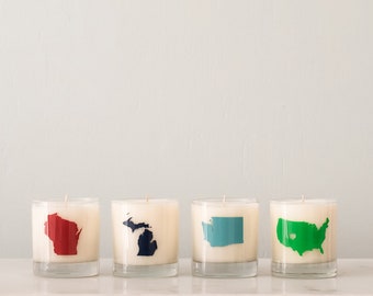 US State 100% Soy Wax Candles