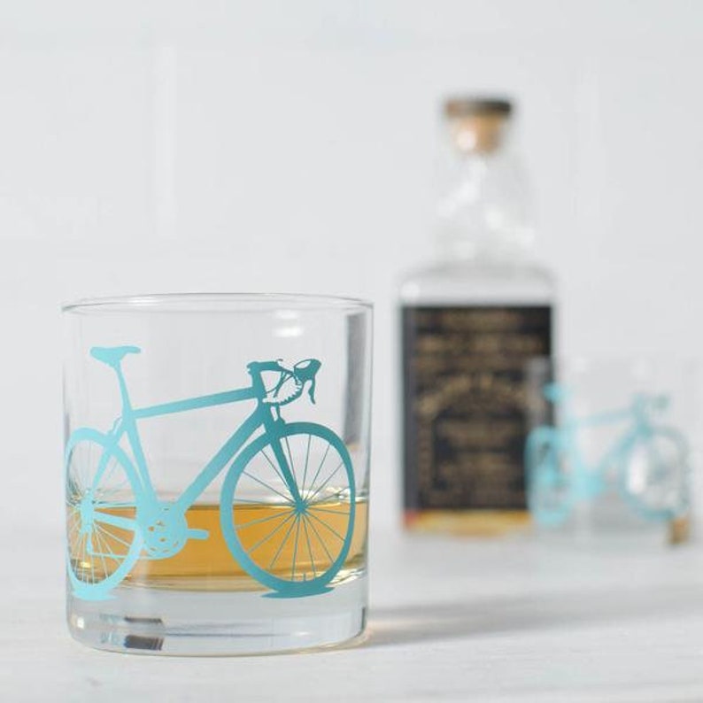 Bicycle Rocks Glasses Set of 2 Turquoise