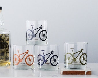 Mountain Bike Rocks Glasses- Set of 2