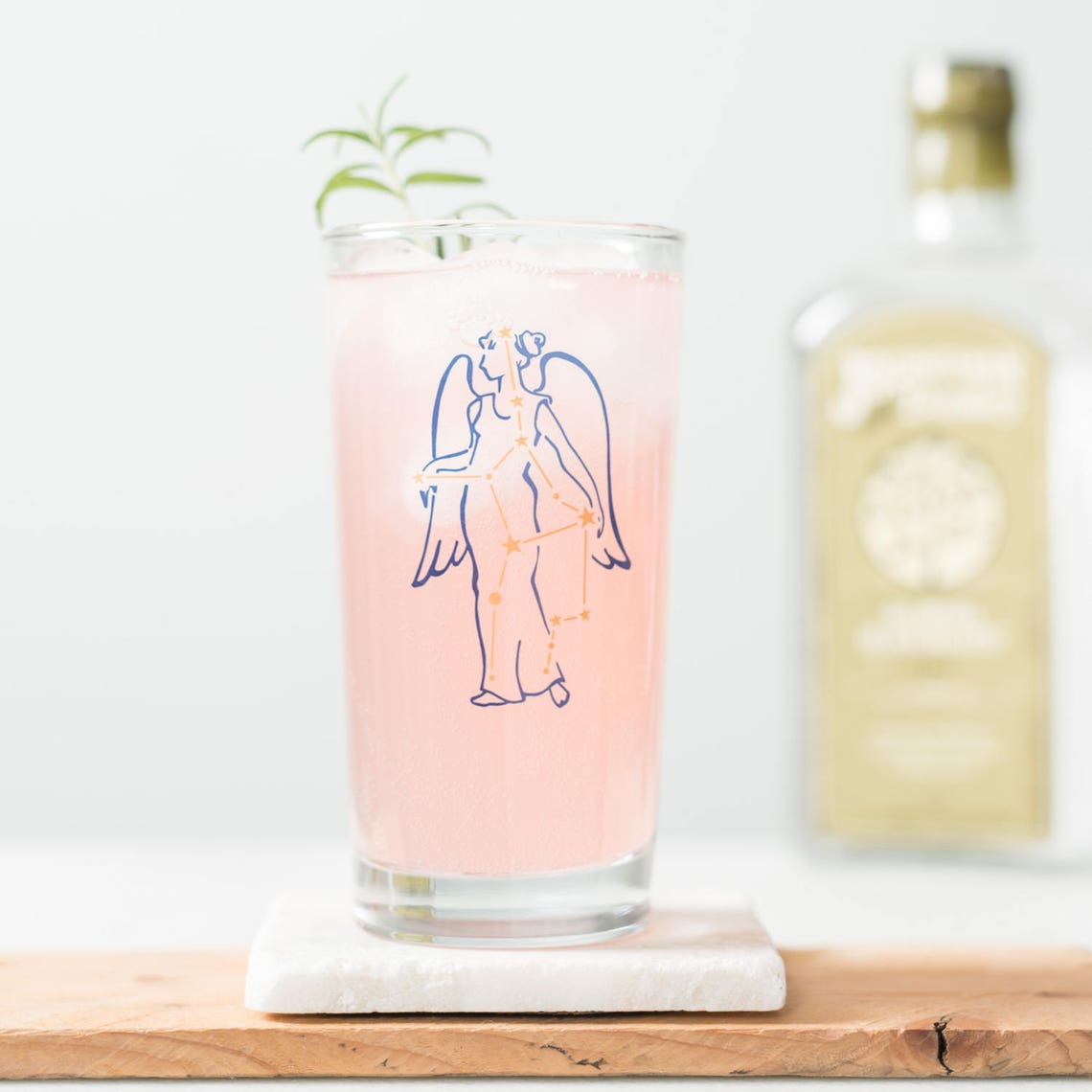 Zodiac Constellation Astrology Glassware Screen printed image 3