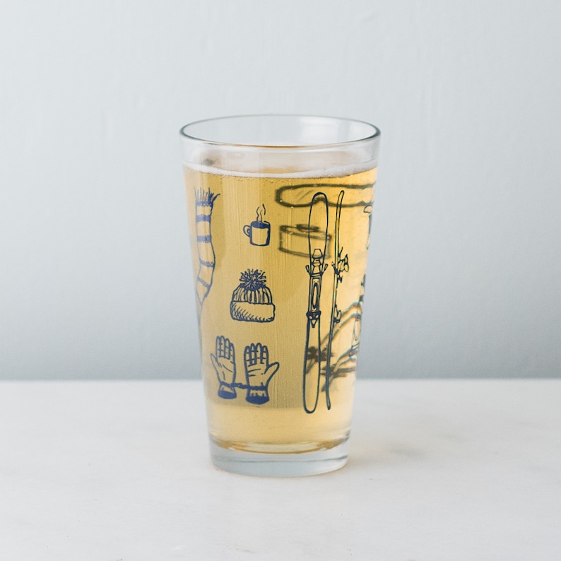 Ski Tools Pint Glass SET of 2 image 2