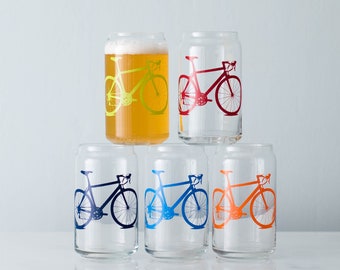 Bicycle Can Glasses- SET of 2