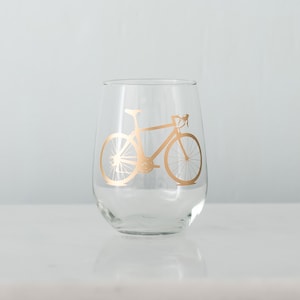 Bicycle Stemless Wine Glasses SET of 2 image 4