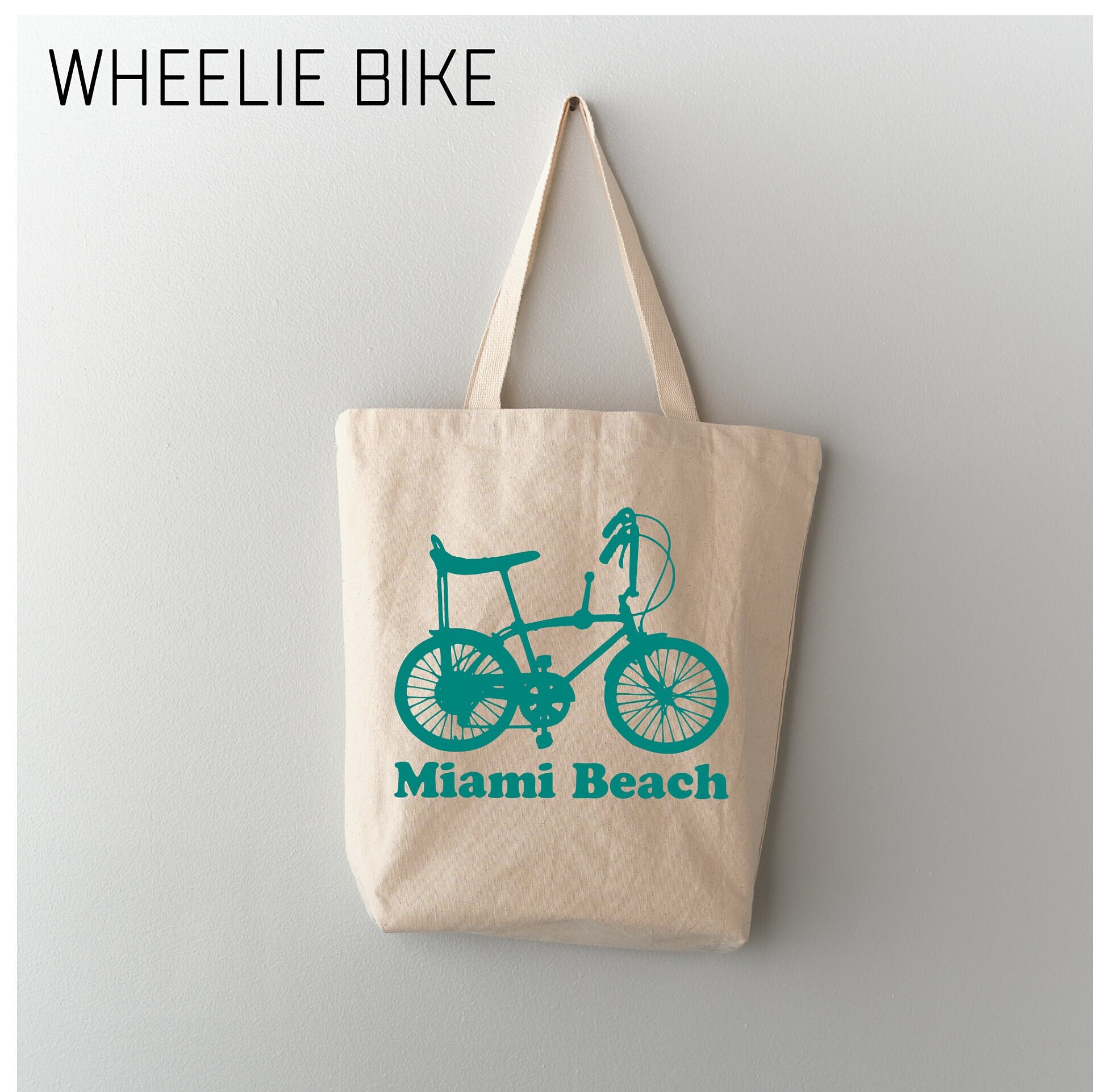 Customize Bicycle Tote Bag, Recycled Cotton - Etsy