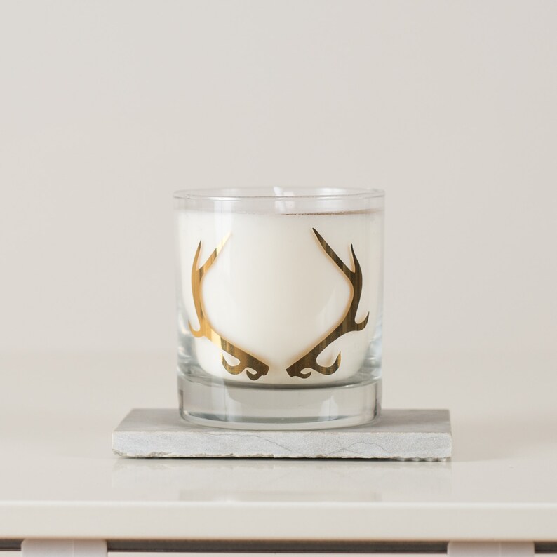20K Gold Antler Candle Etsy