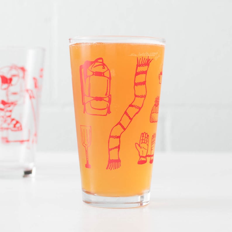 Ski Tools Pint Glass SET of 2 image 4