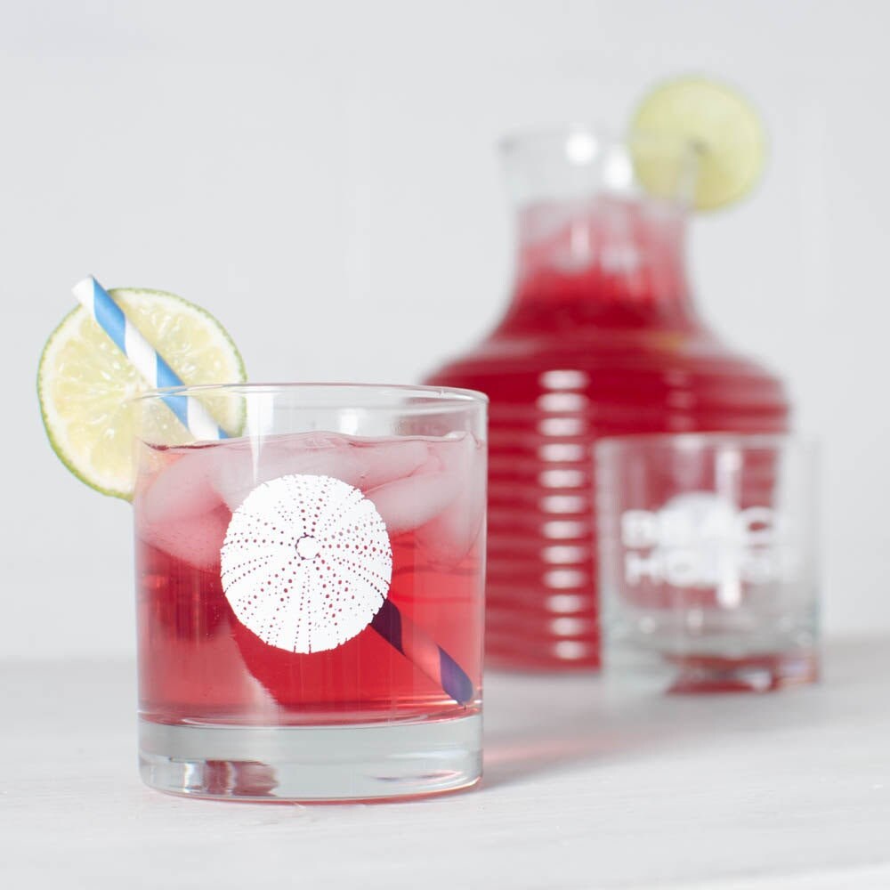 Beach House, Verres de Roches Sérigraphiés, Lot 2