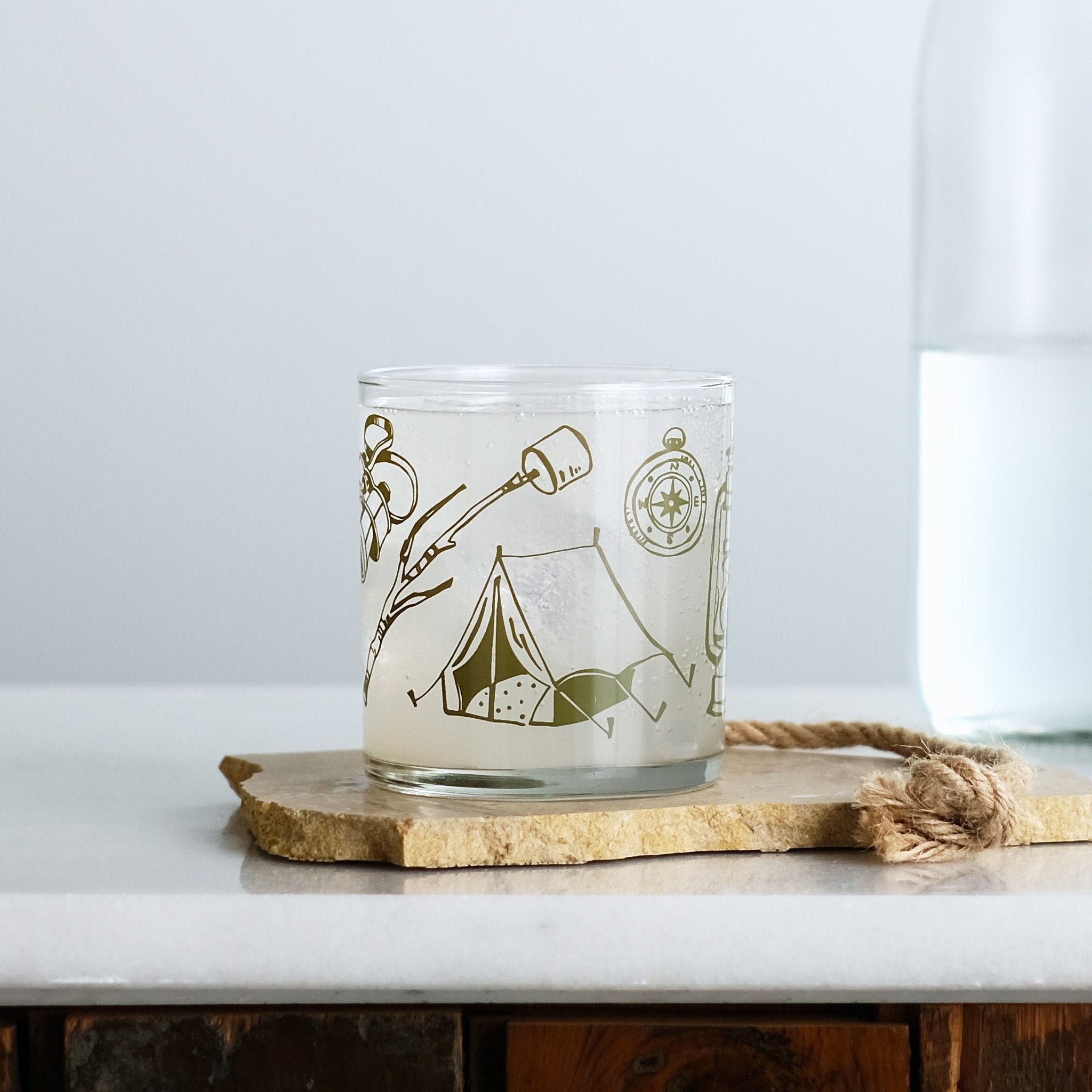 Outils de Camping Équipement Verrerie, Lot 2, Tumbler Sérigraphié