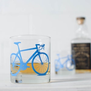 Bicycle Rocks Glasses Set of 2 Bluebird