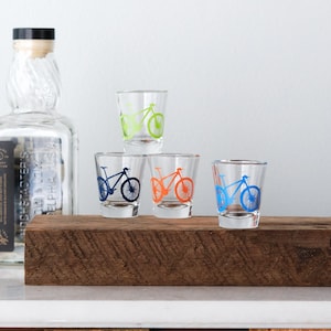 Mountain Bike Shot Glasses- SET of 2