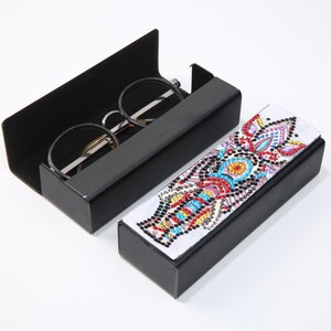 Glasses Storage Box DIY Diamond Painting Sunglasses Case Portable Leather Eyeglasses Box