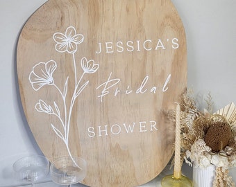 Custom bridal shower sign