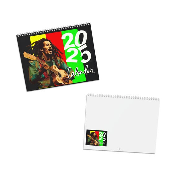 Calendar (2025) Bob Marley Edition - Etsy