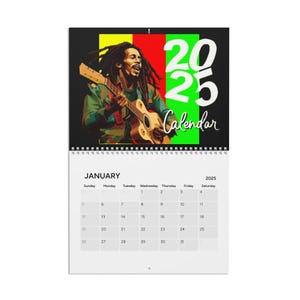Calendrier (2025) édition Bob Marley