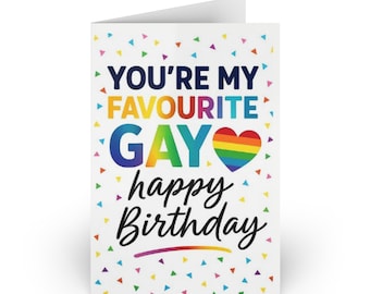 Funny Gay Birthday Card for LGBTQ Friends