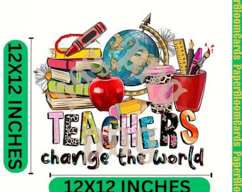 Top Educators Teachers Change the World PNG, Teacher Quote Design, Education Inspirational  Appreciation