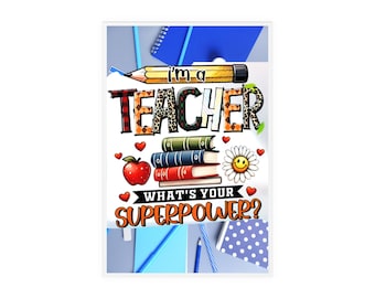Acrylic Sign with Wooden Stand Teacher's Day
