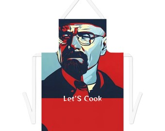 Let's Cook Apron, Funny Movie Character, Kitchen BBQ Gift
