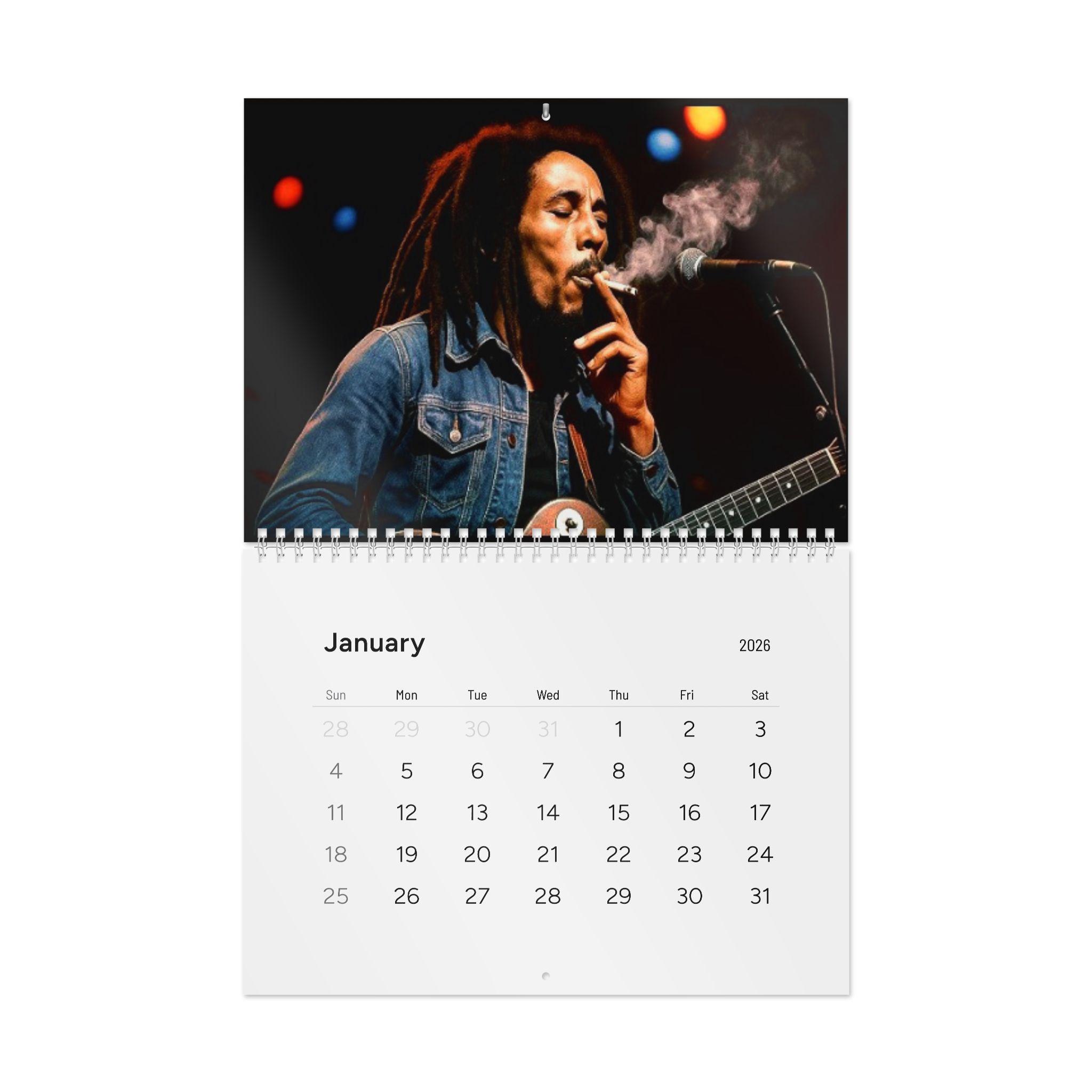 Bob Marley Calendar 2026 - Etsy
