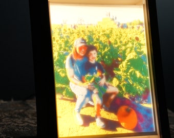 Personalized Light-Up Photo with LED Shadow Box Frame