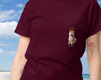 Smile Shiba T-shirt one point