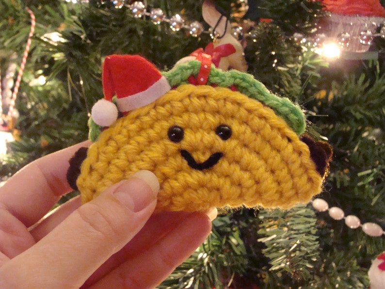 Santa Taco Ornament | Etsy