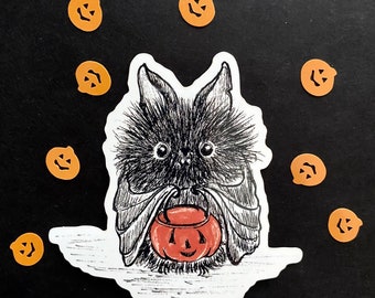 3 inch vinylsticker Chester's eerste Halloween