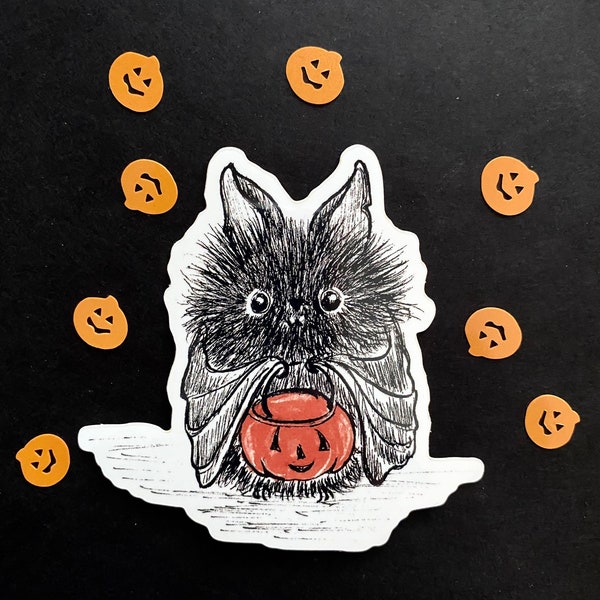 3 inch vinyl sticker Chester’s first Halloween