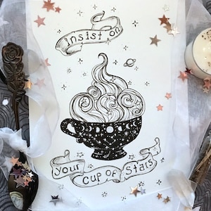 5x7print of Cup of Stars