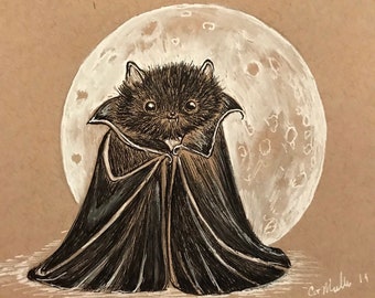 5x5 mini print of Viago Vampire bat