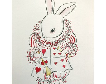 White Rabbit original painting