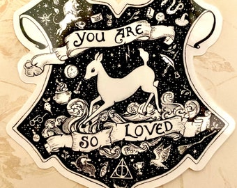 3 1/2  inch vinyl sticker You Are So Loved