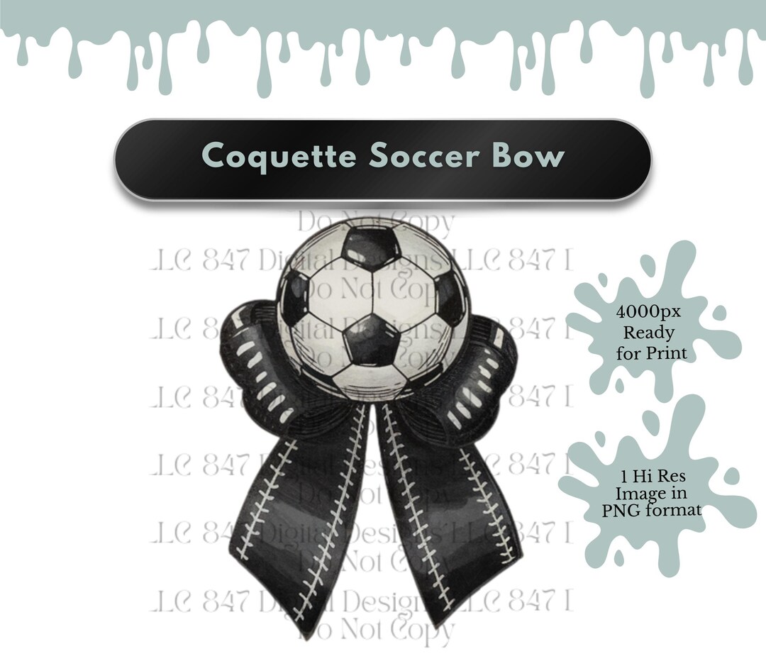 Soccer Coquette Bow PNG | Soccer Mom | Soccer Bow | Vintage Soccer Mama ...