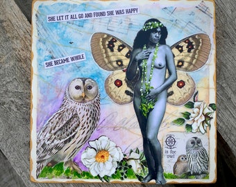 She Became Whole - ORIGINAL Mixed Media Collage