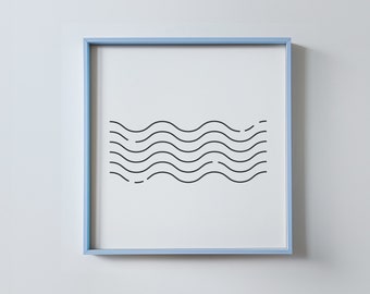 Square Frame Mockup Wall Art Display, Printable Art Frame Template, PSD Square Mockup Frame For Prints, Minimalistic Frame Mockup For Poster