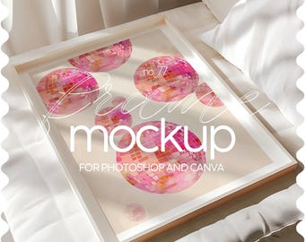 Flatlay Frame Mockup Din A Ratio Frame Poster Display Mock Up Poster Frame Template For Wall Art Mockup Close Up Frame Mockup With Shadows