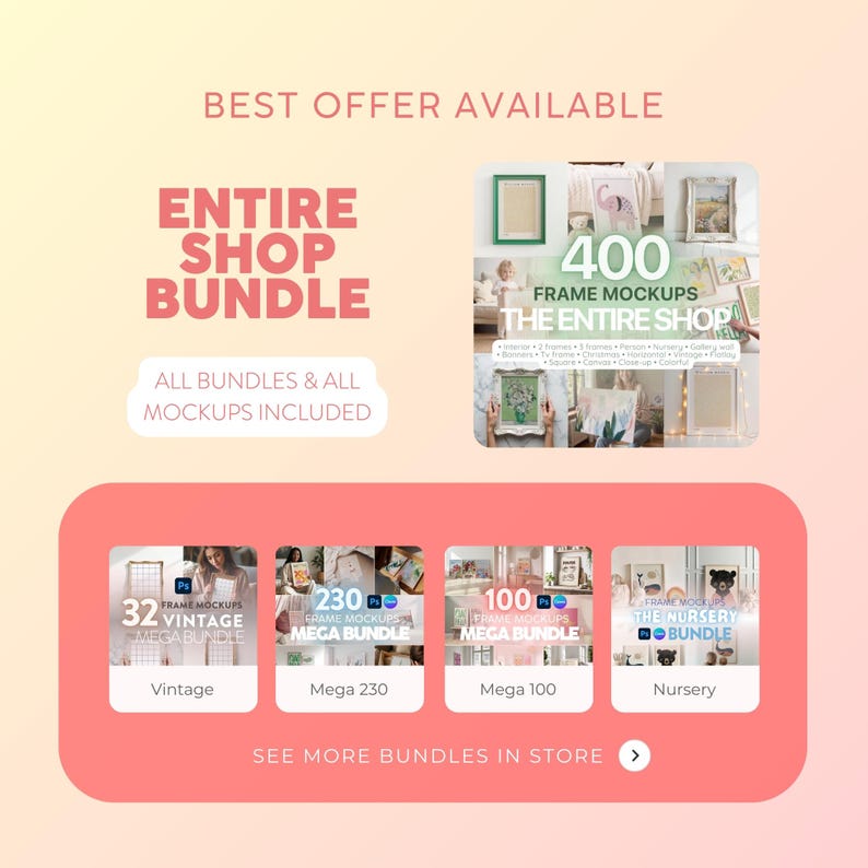 Animated Video Frame Mockup PSD: 10 Smart Objects (Digital Download) image 10