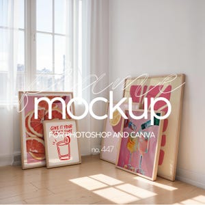 Gallery Set Mockup For Artwork Display, Set of 5 Frame Mockup Template, Gallery Frame Mockup, Art Gallery Mockup, Wall Art Gallery Template