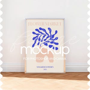 Silver Frame Mockup PSD, Iso Din A Mockup With Silver Frame Mockup, Simple Frame Mock Up For Wall Art, Frame Template For Artwork Display