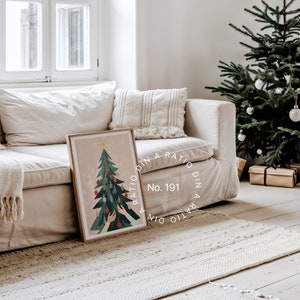 Christmas Mockup Frame Din A, Festive Frame Mockup For Christmas, Christmas Holiday Frame Mockup, Christmas Mockup For Poster Presentation