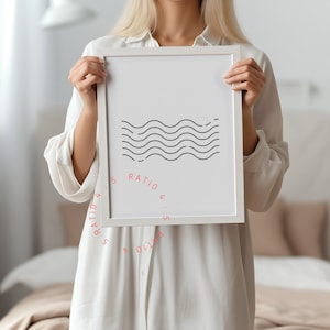 4x5 Frame Mockup PSD, Poster Template Frame Mockup, Print Poster Mockup Frame, Frame Mockup Poster Presentation, Poster Mockup With Person