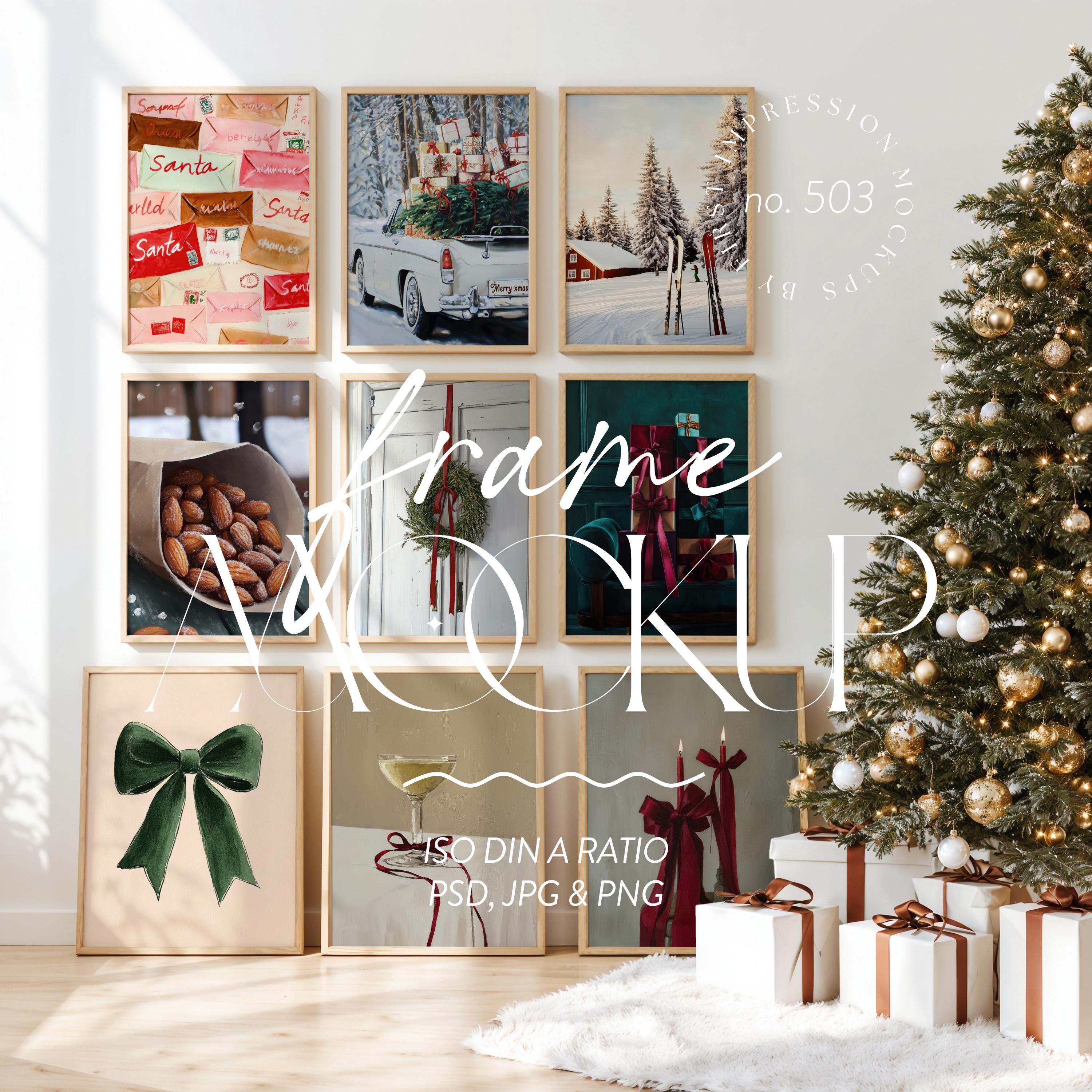Weihnachts-Bilderrahmen Aus Kunstharz – Vintage Design, 12,7 X 17,8 Cm, Mit HD-Glas, Für Tisch Oder Wand, Weiß