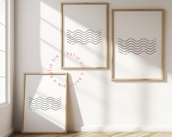 Minimalistic Mockup 3 Frames Mockup In Livingroom Mockup High Quality Wall Mock Ups Set of 3 Thin Wood Frame Mockup PSD Photoshop Mockup Art