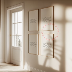 JPG PSD 4 Frame Mockup Gallery Wall Mockup Set Of 4 Frame Template Wall Art Mock Up Frame Gallery Mockup Poster Frame Display Mockup Print
