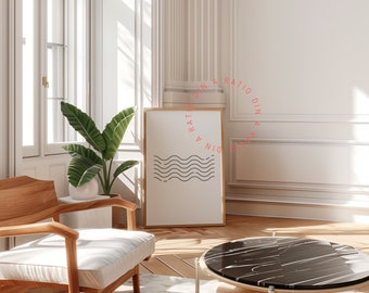 PSD Frame Mockup Scandinavian Interior Mockup Frame For Wall Art Mockup Editable Frame Mock Ups Poster Frame Display Mockup Thin Wood Frame