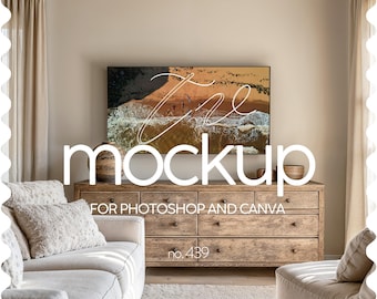 16x9 Frame mockup for TV art display, Samsung TV Template for Canva & Photoshop, TV Mockup frame 16:9 ratio, Psd Tv mockup, Png Mockup Tv