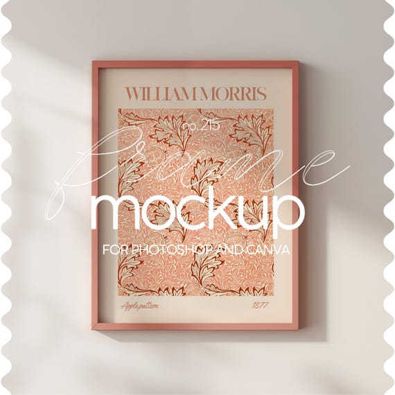 Simple Frames Mockup Din A Ratio, PNG & PSD Frame Mock Up For Artwork, Colorful Frame Template For Posters, Natural Light Mockup Frame Art